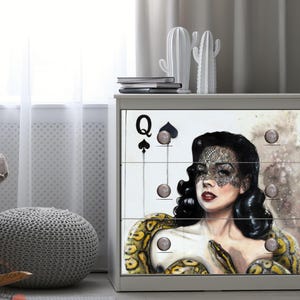 Queen of Spades Luxe Decoupage Paper