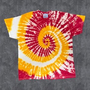 Kansas City Chiefs inspired Spiral Tie Dye Unisex T-shirt