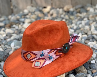 Orange Fedora Hat | Etsy Singapore