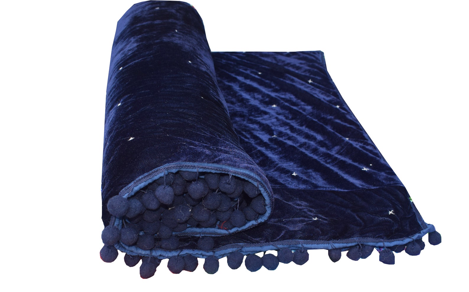 Navy Blue Velvet Quilt, Velvet Quilt King, Lap Size Quilt, Blanket