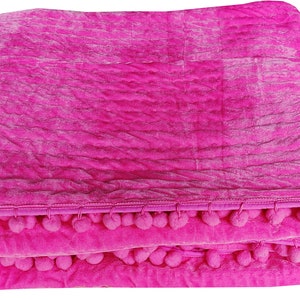 Luxury Baby pink Throw Blanket, Pick Stitch Throw, Baby pink quilt, Pink Velvet Comforter, Cozy Blanket, Velvet Bedspread, Velvet Wedding