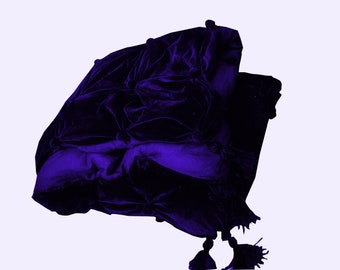 Edredón de terciopelo azul marino, edredón de lujo azul marino, edredón de reina azul, edredón de rey azul marino Colcha azul, edredón de terciopelo, edredón de terciopelo