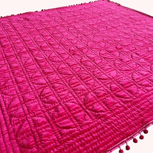 Fuchsia Velvet Comforter, Velvet bedding, Velvet Blanket, Fuchsia Blanket Velvet Quilted Bedspread Throws And Blankets Velvet Bedding Set
