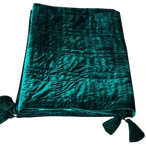 Teal Velvet Luxury Quilt Back Side Velvet quilt Double Velvet quilt Luxury Twin Quilt Comforter Quilt King Quilt Velvet Quilt Christmas Gift