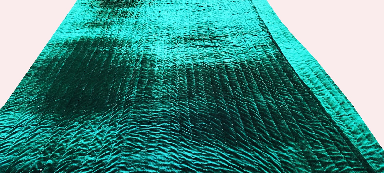Emerald Green Velvet Quilt,emerald Green Throw Blanket, Emerald Green