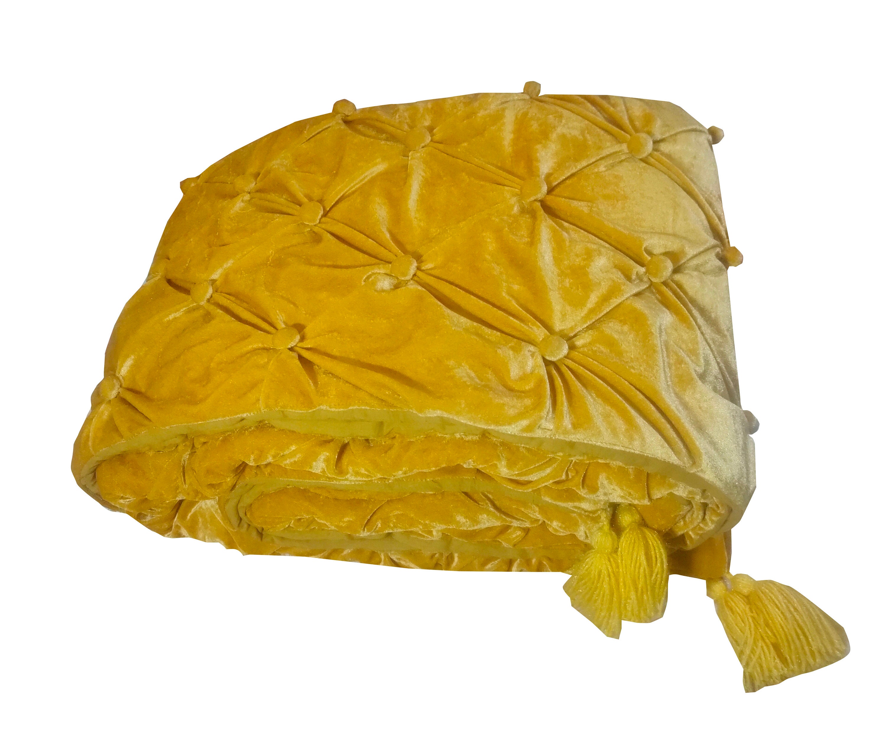 Gold Luxury Velvet Quilt, Velvet Comforter, Queen Quilt, Golden King