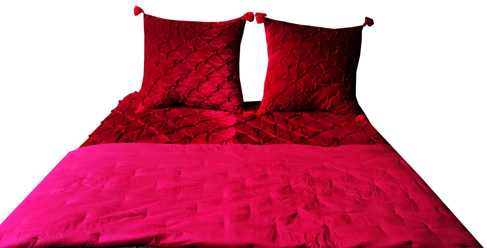 Deep Red Velvet Comforter Velvet Bedding Velvet Blanket Etsy