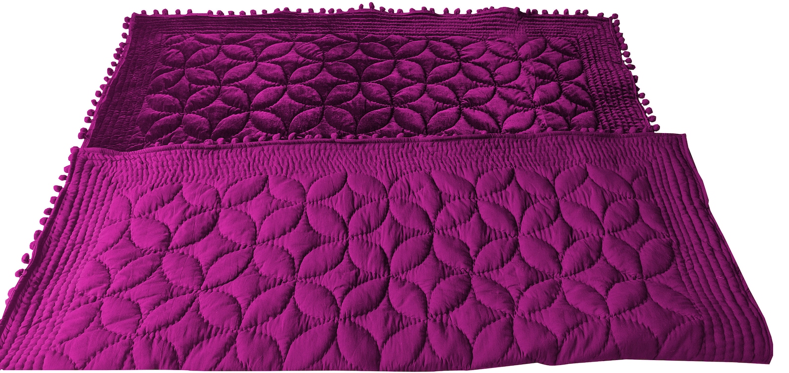 Wine Purple Velvet Quilt Velvet Comforter Queen Quilt Etsy