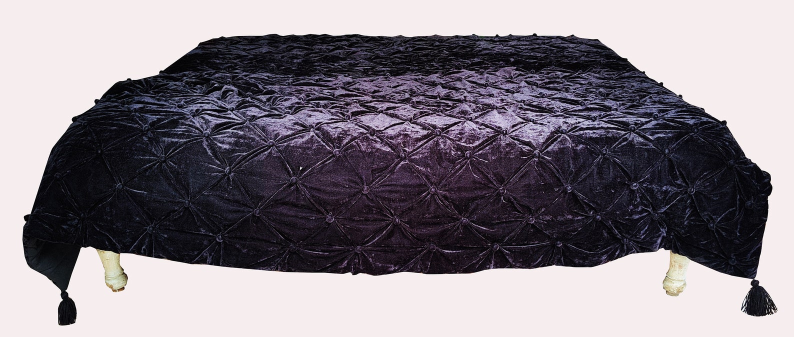 Black Velvet Comforter Black Luxury Quilt Black Queen Quilt Etsy