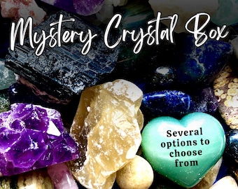 Crystal Mystery Box, Crystal Confetti, Custom Crystal Gift Set, Spheres, Towers, Tumbles, Palm Stones, Raw Crystals