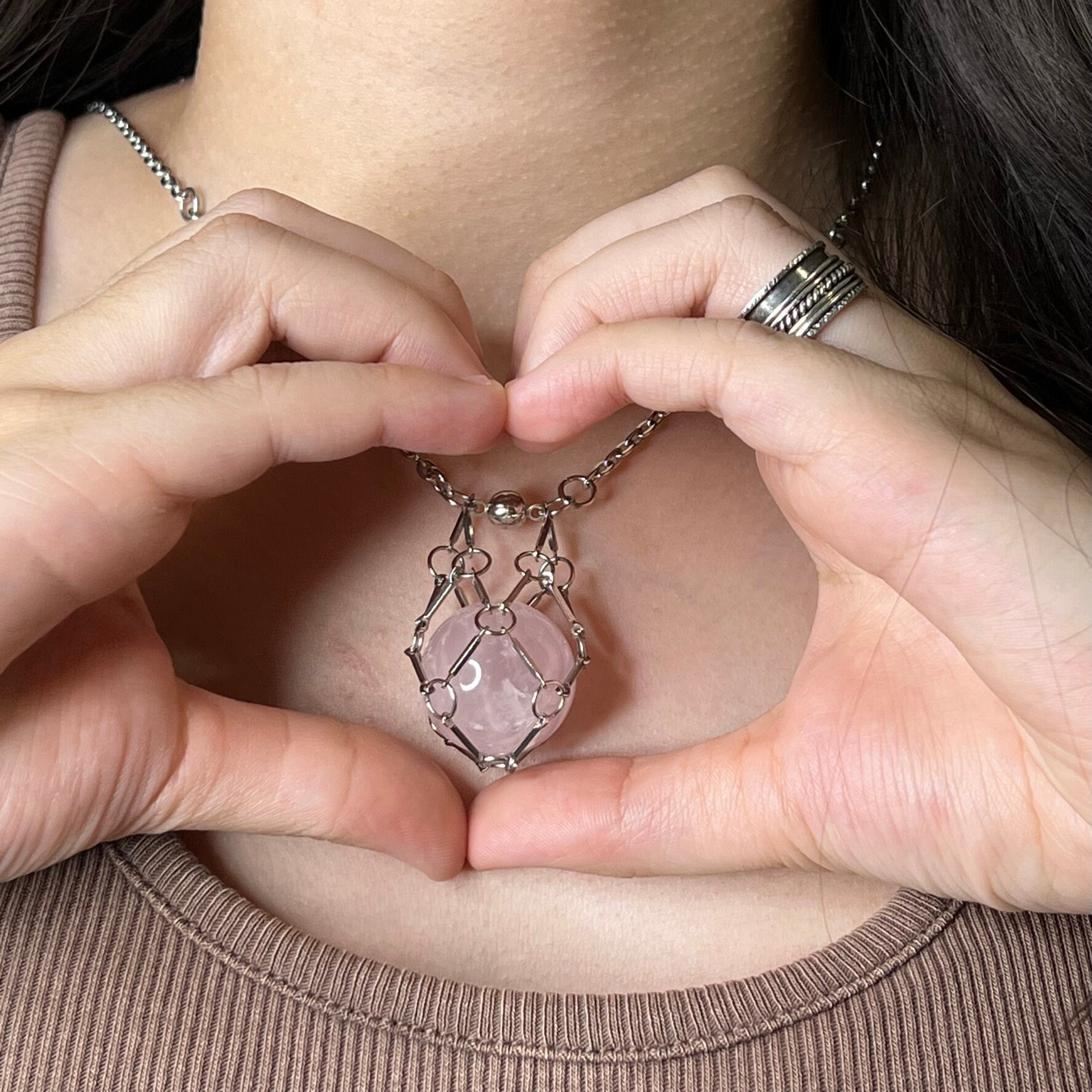 Handmade Macrame Crystal Holder Necklace-empty Stone Basket Necklace-handmade  Crystal Pouch Cage Necklace Interchangeable Without Stone -  Canada