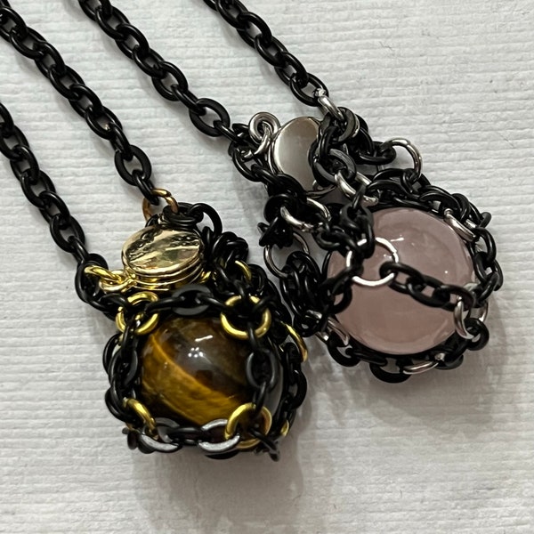 Dice Cage Necklace Etsy