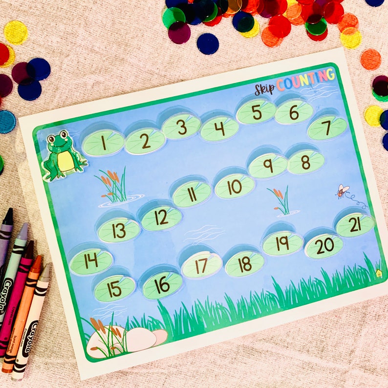 Skip Counting Activity Printable Count By 2s Count By 3s Etsy
