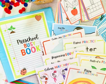 Förskolebok med upptagenhet, Förskoleläroplan, Förskoleaktiviteter, Utskrivbara bok med upptagenhet, Hemundervisningsaktiviteter, Förskolepaket