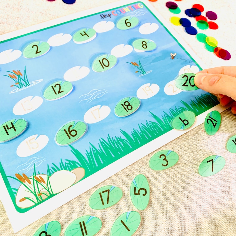 Skip Counting Activity Printable Count By 2s Count By 3s Etsy