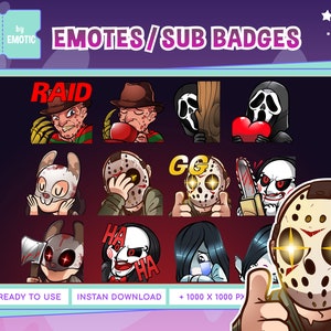 twitch laat 12 klassieke horrorpersonages zien | dbd twitch-emotes | emotes bij daglicht | streamen of gamen