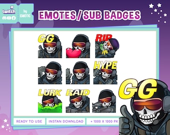 call of duty ghost | soldier emote | warrior emote emote | army | swat emotes, youtube emote | twitch emotes| discord emote | facebook emote