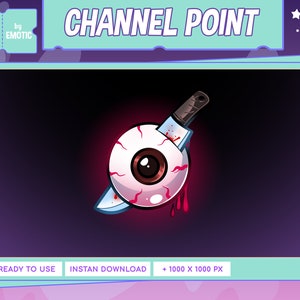 twitch channel point or emote : horror eyes | Twitch Emote Design |  Discord | Youtube | gaming | streamer