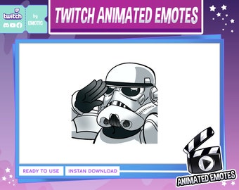 Animated emote | salute emote | GG emote | galaxy wars | space war | space soldier | streaming or discord