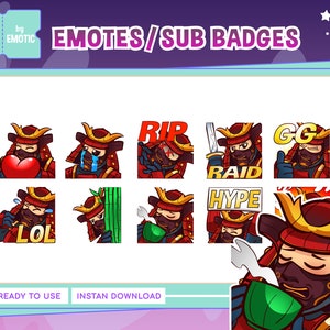 twitch roept samoerai op | samoerai | japans | krijger-emoties | tril-emoties | onenigheid | voor streamen en gamen