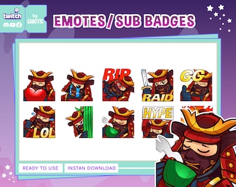 Emotki Twitcha: Samuraj | Samuraj | Japończycy | Emotki wojownika | Emotki Twitcha | Discord | Do streamingu i gier