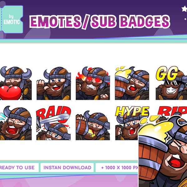 viking twitch emotes | viking emote | twitch | youtube | discord