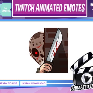Animated Emote | jason | horror | dbd | dead by daylight | lurk emote | stream and game