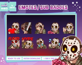 Jason twitch emotes | DBD emote | horror emote | twitch emote | for streamer and gaming