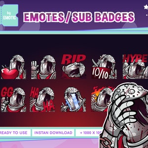 Emote di Twitch / dead by daylight / The knight / discord / per streaming e gaming