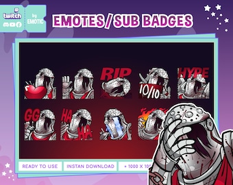 Twitch emotes | dead by daylight | The knight | discord | for streaming and gaming