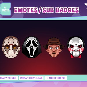 Twitch sub badges | classic horror movie | horror sub badge | DBD sub badge
