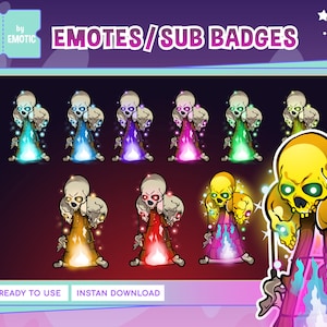 Insignias de suscripción de Twitch / Tótem de DBD / Insignia de suscripción de terror / Insignias de suscripción de DBD / Insignias de bit de Twitch