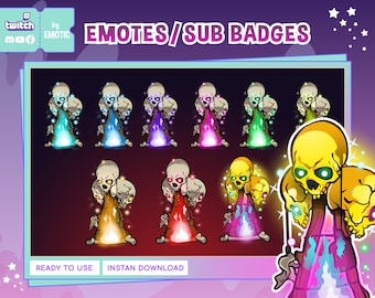 Insignias de suscripción de Twitch / Tótem de DBD / Insignia de suscripción de terror / Insignias de suscripción de DBD / Insignias de bit de Twitch