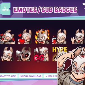 Twitch emotes | dead by daylight | huntress dbd | discord | for streaming and gaming