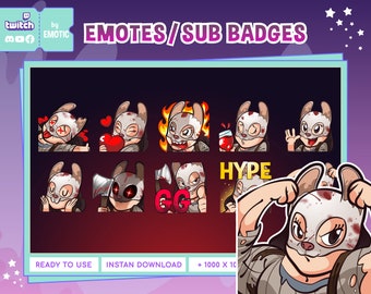 Twitch emotes | dead by daylight | huntress dbd | discord | for streaming and gaming