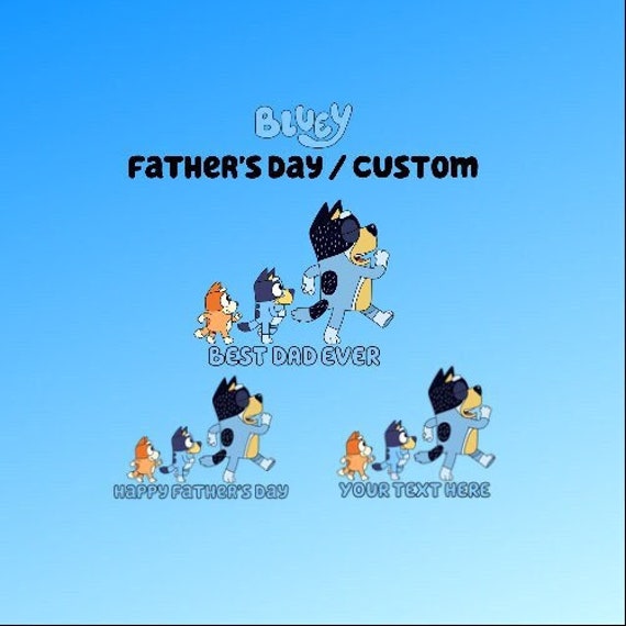 Bluey Father's Day Card