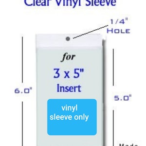 Buy 2 11/16 x 8 1/4 Hanging Vinyl Bookmark Sleeves - Clear, Pack