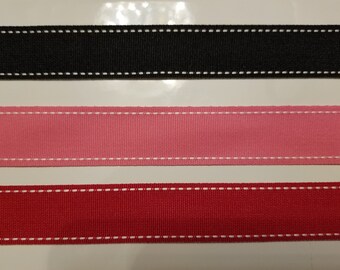 1" Saddlestitch Grosgrain