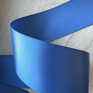 1.5&quot; (50 yards) Smoke Blue #0363 S/F Satin