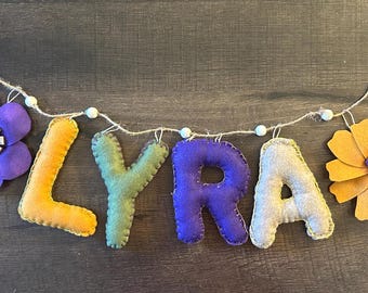Personalized Felt Name Banner
