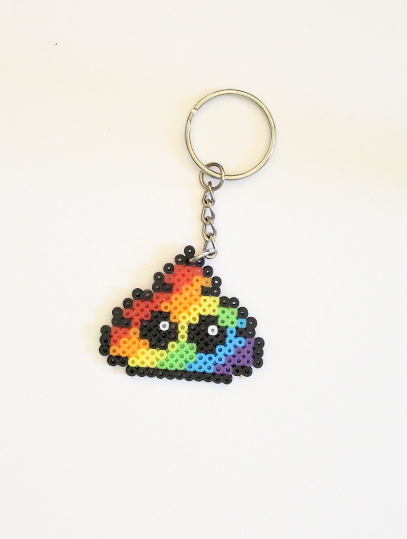 Is That Poop Chain Perler Poop Keychain - Etsy