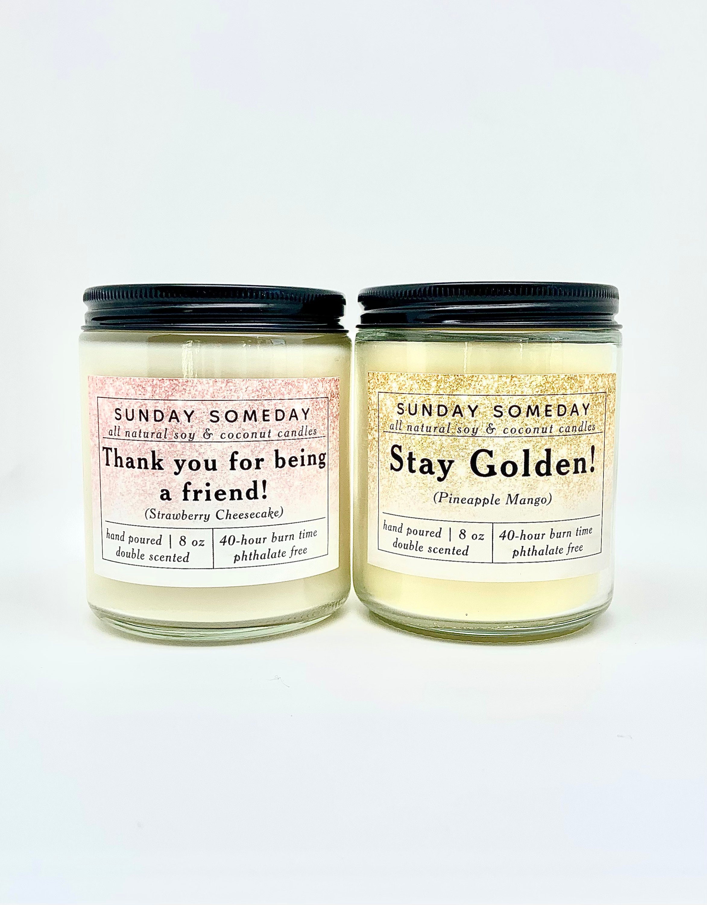 Golden Girls Candles Set One Gift Soy &amp; Coconut Wax Vegan Non-toxic ...
