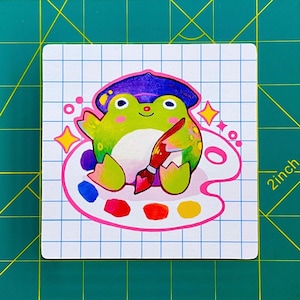 Frog Art Print | Mini Print | Cute Frog Art | Froggy Art Print