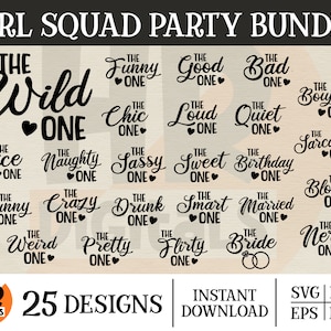 Girls Trip SVG Bundle, Girls Weekend, Girls Drinking Party SVG Bundle, Matching Shirts, Girls Vacation, Svg Png Dxf Eps, Holiday Squad Crew
