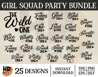 Girls Trip SVG Bundle, Girls Weekend, Girls Drinking Party SVG Bundle, Matching Shirts, Girls Vacation, Svg Png Dxf Eps, Holiday Squad Crew