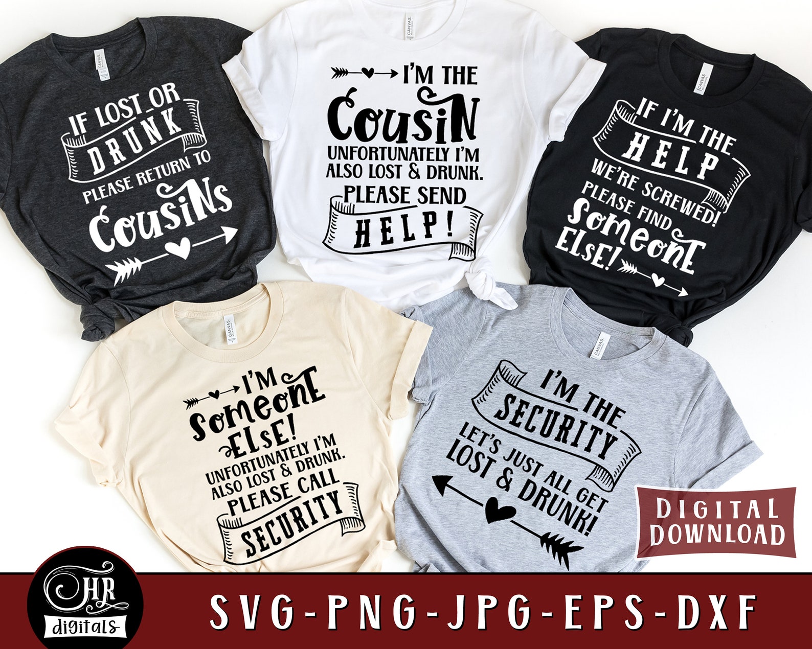 Funny Cousins SVG, If Lost or Drunk Please Return to Cousin, Cousin ...