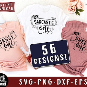 The Wild One, Sassy Sweet Sarcastic, The Crazy One, Funny Girls Trip SVG Bundle, Friends Weekend Holiday SVG, Cricut, Crafts, Eps Png Dxf
