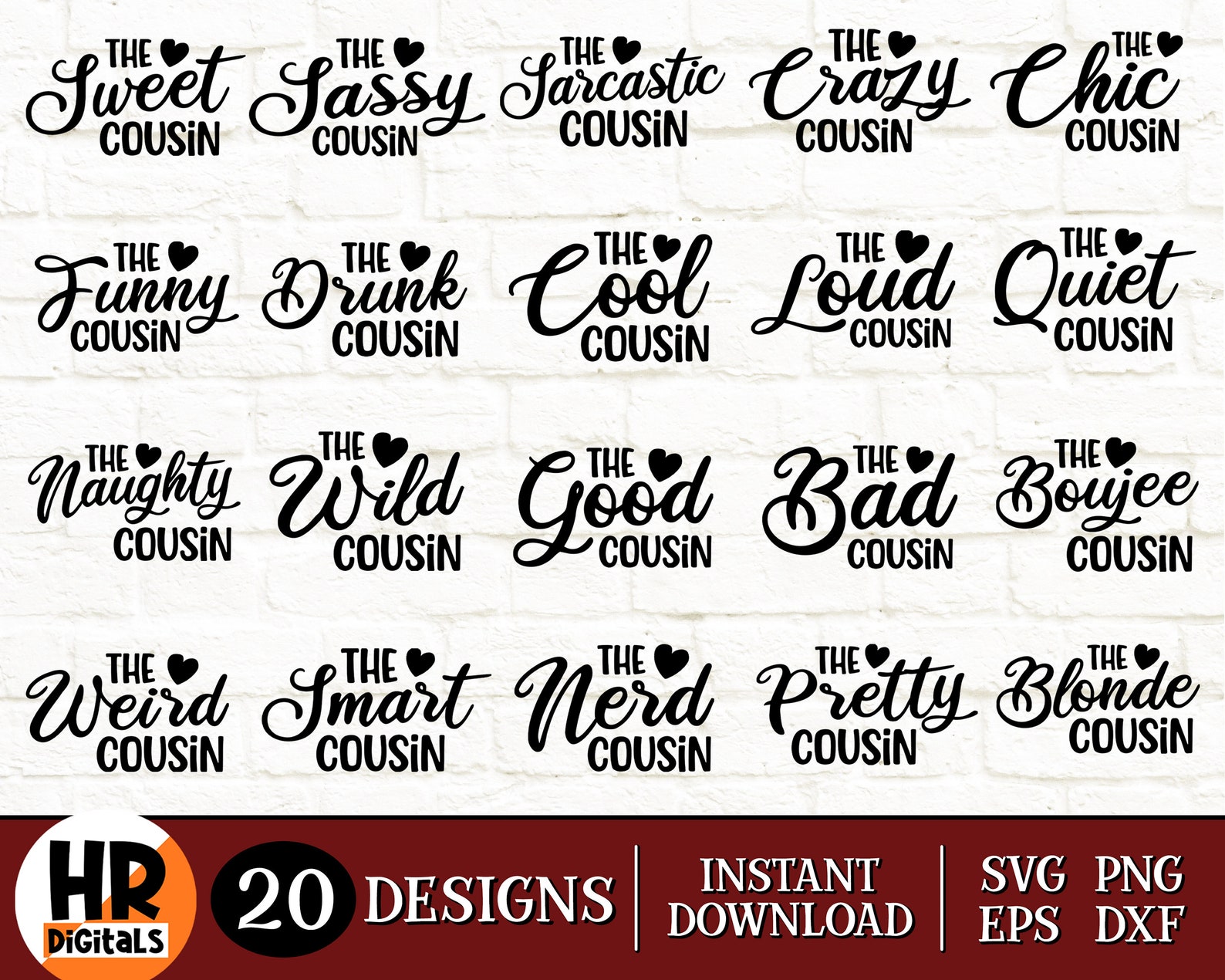 Cousins SVG Bundle Funny Cousins Cousins Trip Matching Etsy