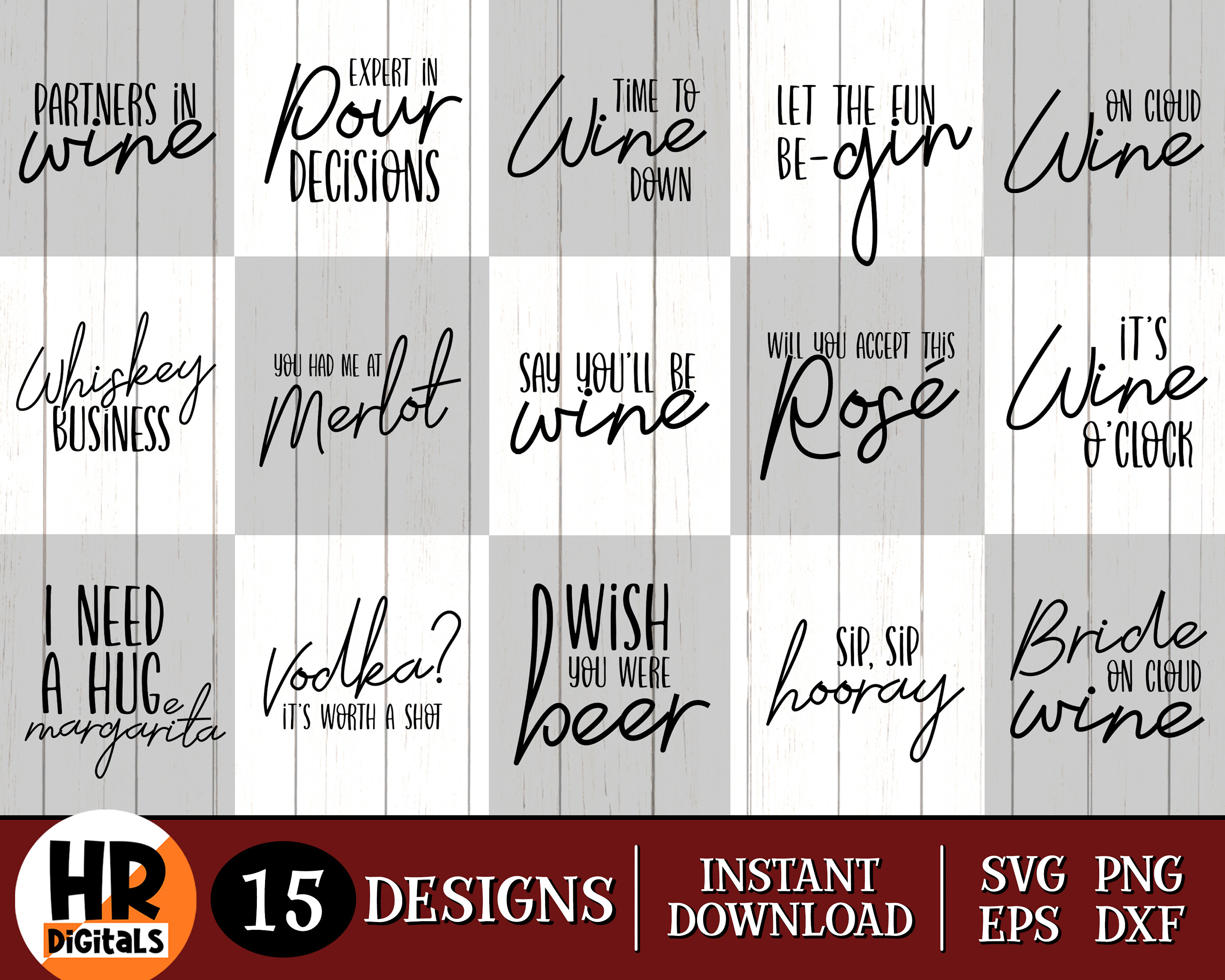 Funny Wine Puns Svg Bundle Wine Sayings Svg Wine Tasting Etsy