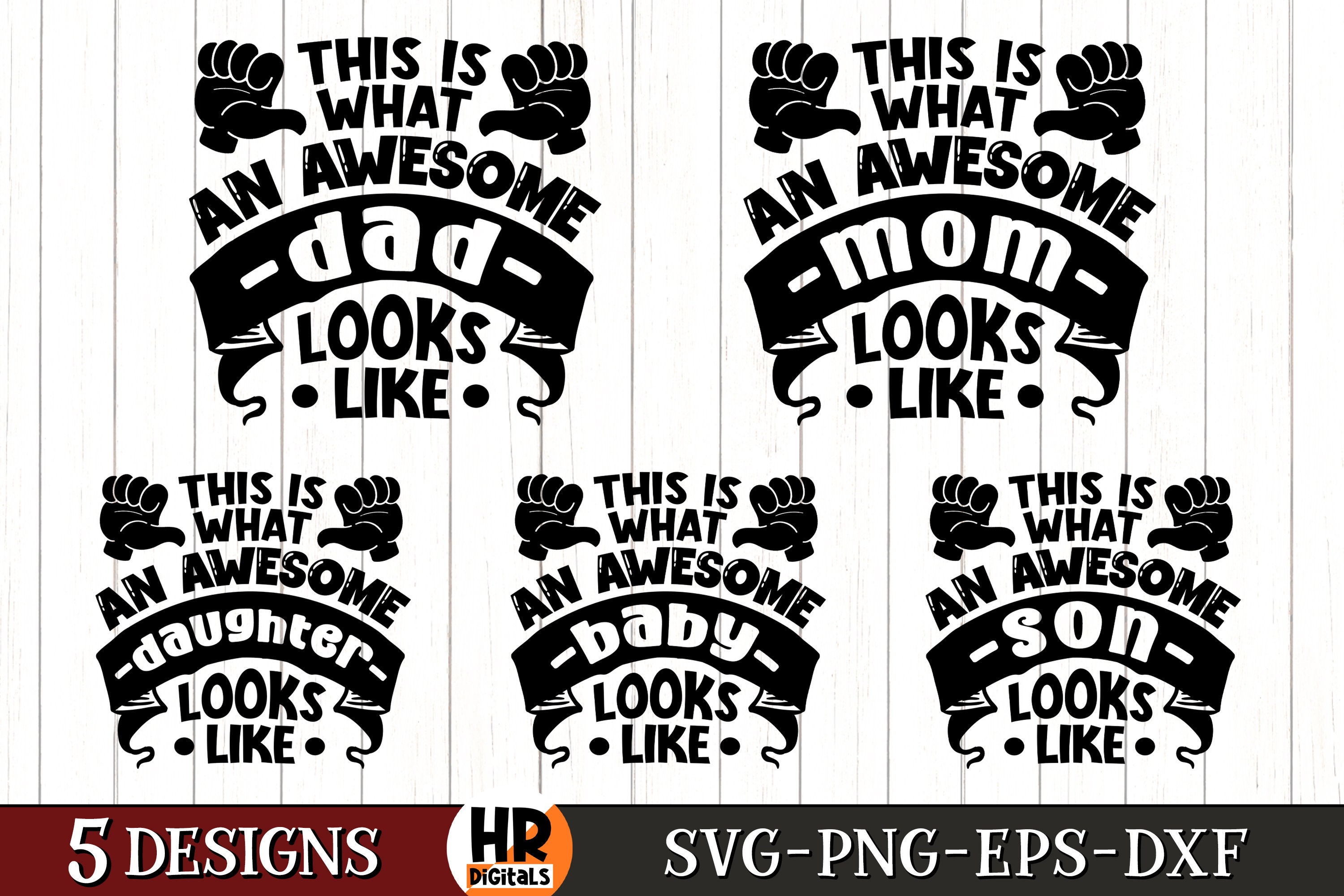 Matching Family SVG Bundle Family Outfit SVG Mommy and Me - Etsy